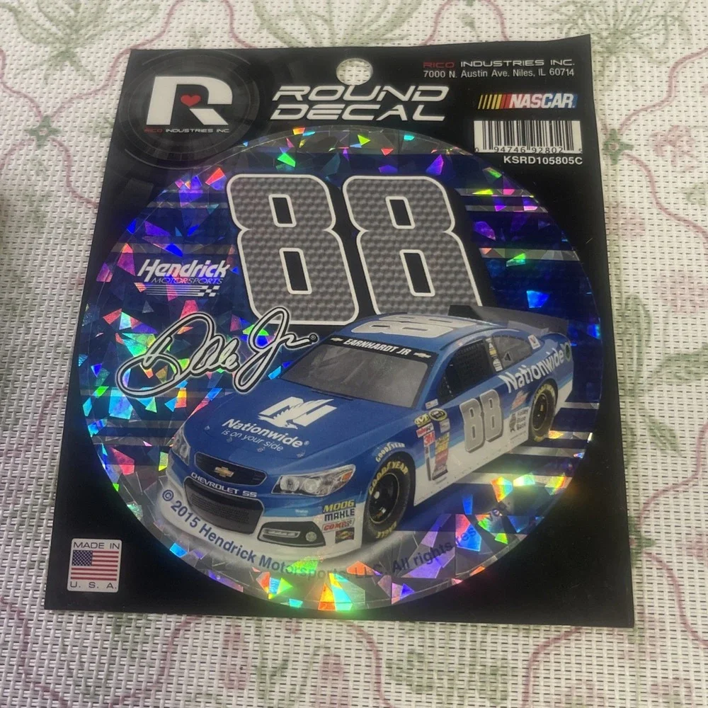 Dale Earnhardt Jr #88 Nationwide Holographic‎ Round NASCAR Decal 2015 Rico